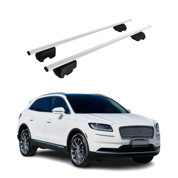 For 2019-2023 Lincoln Nautilus Roof Racks Luggage Carrier Cross Bars Iron Gray