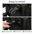 thumbnail image 3 of Byootique Aluminum Rolling Makeup Train Case withTable Nail Foldable Trolley Cosmetic Organizer CTB Black, 3 of 11