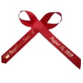 thumbnail image 5 of Personalized Ribbons Baby Bridal Shower Wedding Favors Custom Made Red Satin Bows, 5 of 6