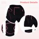 thumbnail image 3 of Juego de 3 rodilleras acolchadas para esquí, pantalones cortos de protección de cadera para snowboard y esquí para mujer con rodilleras, juego de equipo de protección acolchado 3D, equipo de seguridad, 3 of 5