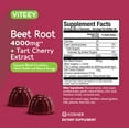 thumbnail image 3 of VITEEY Beet Root Gummies with Tart Cherry, Energy and Heart Health Supplements, Berry Beet Flavor, 60 Ct, 3 of 7