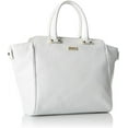 thumbnail image 2 of MILLY Dylan Leather Woven Tote, White, 2 of 6