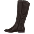 thumbnail image 2 of Style & Co. Womens Kindell Leather Almond Toe Knee High, Dark Olive, Size 7.0, 2 of 5