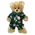 thumbnail image 2 of Green Festive Puppies and Kitties Pajamas – 6"-10" Plush Animal Holiday Sleepwear Outfit for Stuffed Toys, 2 of 2
