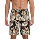 thumbnail image 1 of Balery Retro Hydrangeas Pantalones cortos de pijama de punto de algodón para hombre con cinturilla y bolsillos-Small, 1 of 6