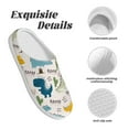 thumbnail image 5 of Daiia Childish Dinosaur Print Women’s Fuzzy Slippers Memory Foam Lightweight House Shoes Cozy Loafer Flannel House Shoes-46/47, 5 of 7