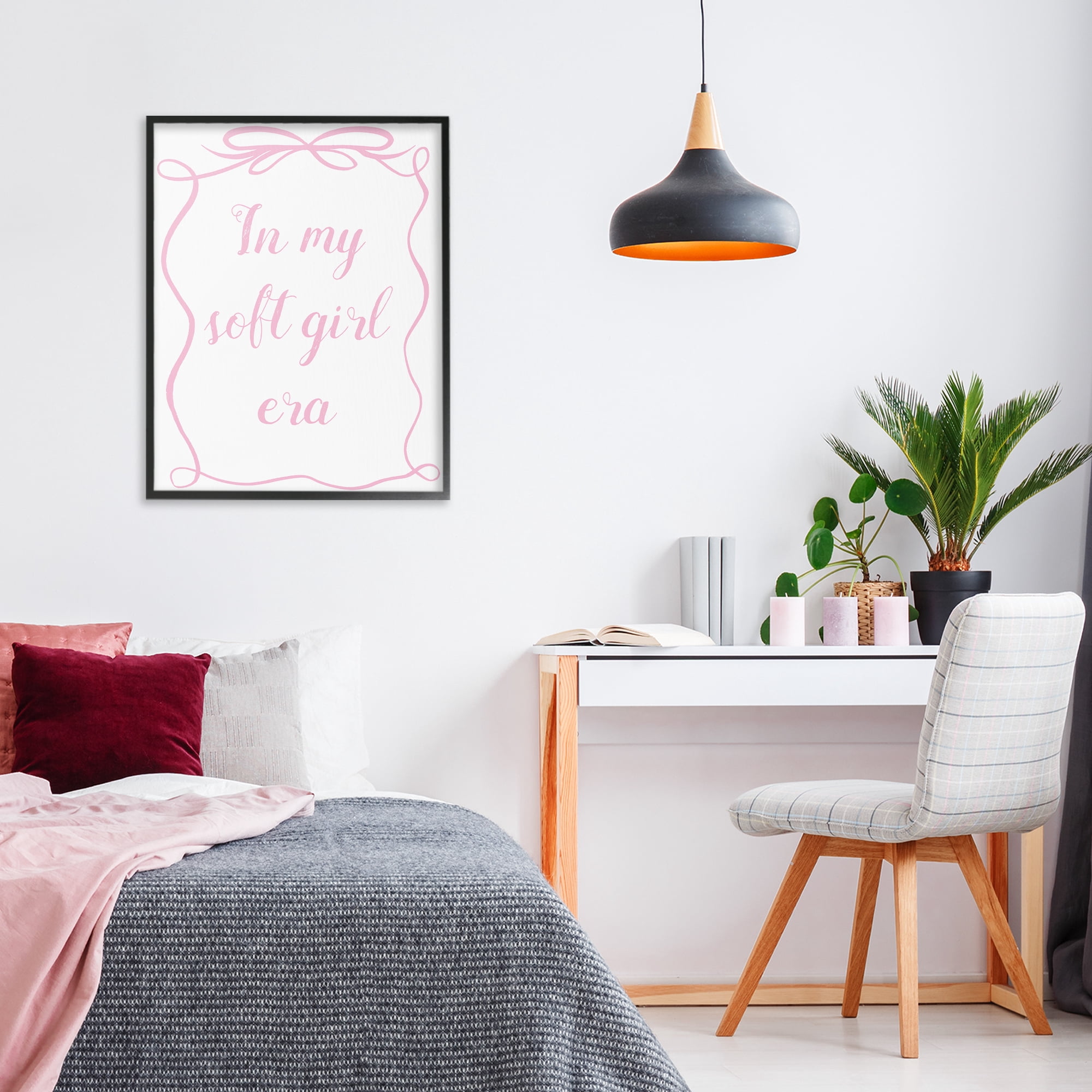 Stupell Industries In My Soft Girl Era Black Framed Giclee Art, design by Lucille Price