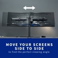 thumbnail image 3 of Dual VESA Bracket Adapter Horizontal Assembly Mount, 2 Monitor Screens up to 27", 3 of 9