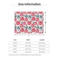 thumbnail image 5 of Rateoe Rose Flowers Pattern Flannel Throw Blanket, Ultra-soft Blanket for Bed, Couch, Car, Hypoallergenic Anti-pilling blanket-40"x30"(Horizontal), 5 of 6