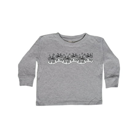 

Inktastic Musical Bicycles Gift Toddler Boy or Toddler Girl Long Sleeve T-Shirt