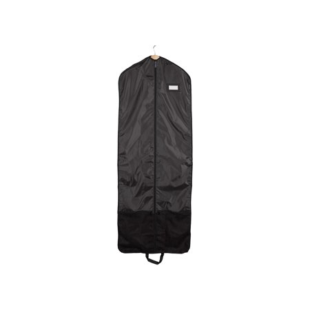 Covermates Keepsakes Deluxe Garment Bag Set - Premium Polyester - Full Length Zipper - ID Window - Carrying Handles - Stowaway Pouch - Closet Storage, Black