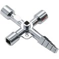 thumbnail image 1 of Llave universal con 5 perfiles, juego de 1 llave triangular, llave cuadrada, llave de armario de control, llave universal cuadrada, triangular para armarios de control comunes esquí esquí Gafas de esquí, 1 of 1