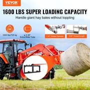 KFFKFF 49 Hay Spear Bale Spears Skid Steer Loader Tractor Attachment 1600lbs