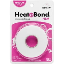 HeatnBond Hem Iron-on Adhesive Tape, 3/8 in x 10 Yds, White