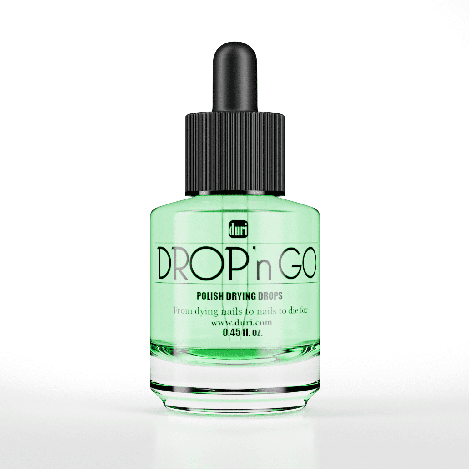 Duri Rejuvacote 2 Nail Strengthener, Nail Growth Base & Top Coat, Drop'n Go Polish Drying Drops, 0.45 Fl.oz.