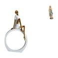 thumbnail image 1 of Figura de niña, estatua de mujer, centro de mesa, dormitorio, regalo para lectores, estantería, estilo rústico, escultura abstracta, María, dama,, 1 of 8