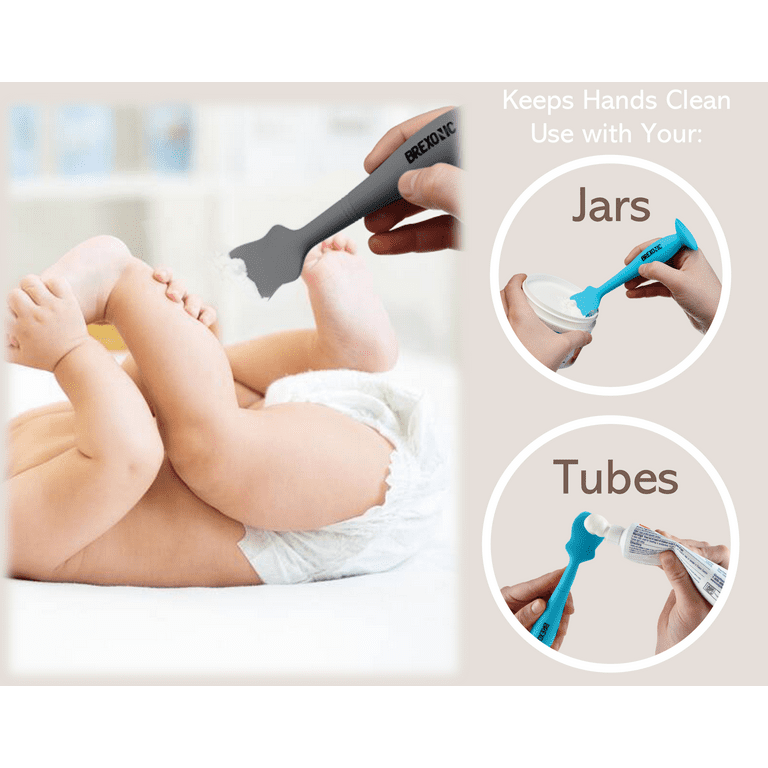Red Brexonic Baby Brush Diaper Cream Applicator for Diaper Rashes