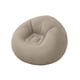 thumbnail image 1 of LO NECESITO Sillón inflable puff aterciopelado cómodo color beige, 1 of 5