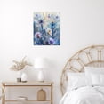 thumbnail image 3 of Dragonfly Floral Wall Art, Blue Purple Watercolor Flower and Dragonfly Canvas Wall Art, Nature Plant Animal Framed Wall Art for Living Room Bathroom Bedroom Kitchen Ready to Hang, 12X12 Inches, 3 of 7