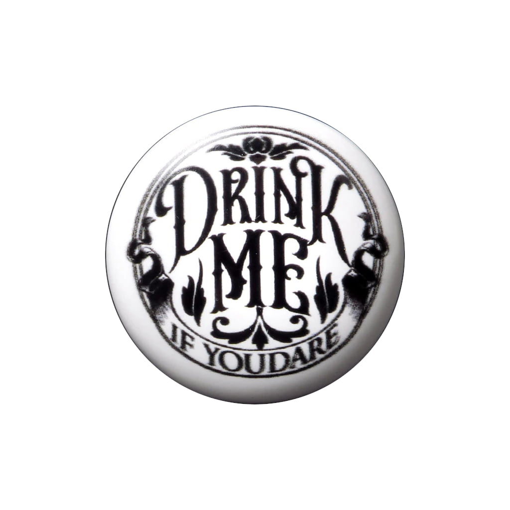 Alchemy Gothic DRINK ME BOTTLE STOPPER Ceramic & Cork Wonderland Halloween GIft 