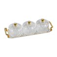 thumbnail image 2 of Plateau de Service pour Collations aux Fruits Bols de Service Assiette Dessert aux Fruits Collations Contenant de Rangement pour Mariage Transparent 3 Bols, 2 of 9