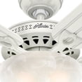 thumbnail image 2 of Hunter Beachcomber 52" Indoor/Outdoor Ceiling Fan w/ Light and Pull Chain, White, 2 of 10