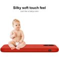 thumbnail image 4 of iPhone Xs Max Case with Screen Protector,Soft Liquid Silicone Gel Rubber Bumper Cover,Slim Fit Shockproof Protective Phone Case for iPhone Xs Max Red, 4 of 8