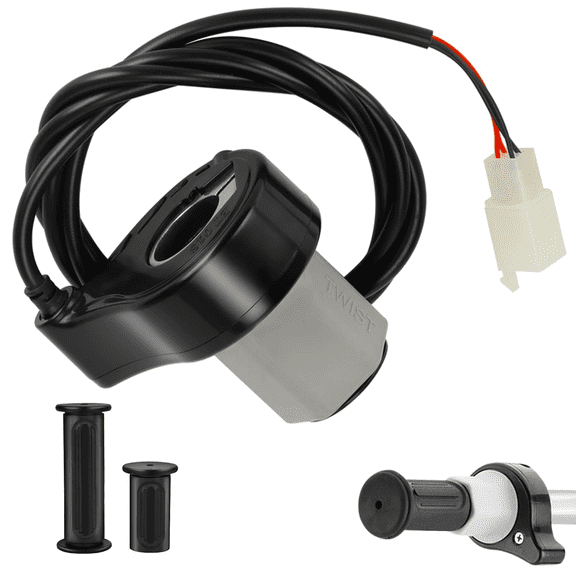 MX350 Throttle Kit Replacement for Razor MX350 Dirt Rocket E200 Electric Scooter Pocket Mod, 24v Twist Grip Throttle with Handlebar Grip