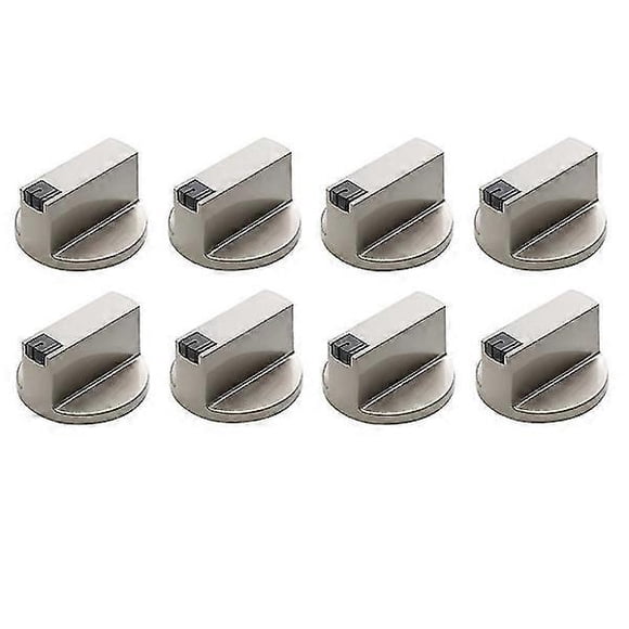 Stove knobs, 6mm Zinc alloy Control knob Oven switch Universal Silver Gas stove Control knob, Set