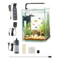 thumbnail image 1 of 5 Gallon Fish Tank Aquarium Clear Glass 3 Color Self Cleaning, 1 of 6