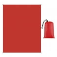 thumbnail image 3 of jinwen Beach Blanket Camping Blanket Picnic Mat Waterproof Sandproof Foldable Beach Mat Red, 3 of 9