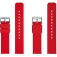 thumbnail image 4 of KOMI Bracelets de Montre en Silicone, Libération Rapide, Bracelets de Remplacement en Caoutchouc Souple de Qualité Supérieure pour Hommes et Femmes 18 mm Rouge, 4 of 5