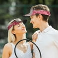 thumbnail image 4 of Balery Flower White Cow Sport Wear Athletic Visor Sun Sports Visor Hat Visor Adjustable Cap for Women and Men (One Size), 4 of 7