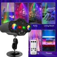 thumbnail image 2 of RV Proyector láser para escenario, Fiesta de DJ, discoteca, Control por voz, linterna roja, verde, azul, Club, vacaciones familiares, luces navideñas Rojo Verde, 2 of 5