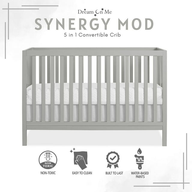 Dream On Me Synergy MOD Crib, Made with Sustainable New Zealand Pinewood