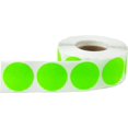 thumbnail image 4 of Fluorescent Green Circle Dot Stickers | 1" Inch Round | 500 Pack, 4 of 5