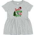 thumbnail image 3 of Inktastic Santa is Promoting Me to Big Sister Green Plaid Tree Girls Baby Dress, 3 of 5