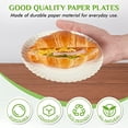 thumbnail image 4 of Platos de papel FOCUSLINE de 15 cm, blancos, sin estucar, 1000 unidades, 4 of 7