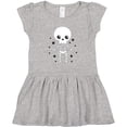 thumbnail image 3 of Inktastic Happy Halloween Spooky Skeleton and Stars Girls Toddler Dress, 3 of 5