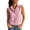 #07 Pink 【Mix, Match & Rotate: Stock Up on Daily Colors】, variant on Women's Sleeveless Button Down Collared V Neck Blouse With Chest Pocket Solid Color Tank Top Casual Summer Work Office Outfits | CSEONE,Beige L