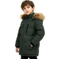 thumbnail image 2 of XXWXYD Boys Winter Down Coat Lightweight Insulated Puffer Jacket Kids Wind Water 𝖱esistant Quilted Hooded Outerwear Snow Coat Thermal Reflective Parka, 2 of 8