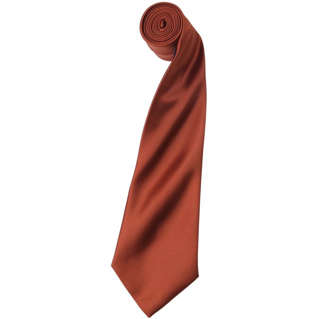 Premier Cravate Satin Simple pour Homme (Lame Étroite)