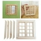 thumbnail image 5 of 1/12 casa de decoración de ventana en mini regalos para niñas accesorios de muebles Mini juguetes para DIY 16 paneles para jardín Sunnimix ventanas de la casa de muñecas, 5 of 8