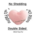 thumbnail image 3 of MorroMorn Fluffy Heart Throw Pillows, Shaggy Decorative Pillow for Sofa Couch Bed, Cute Room Decor Gifts for Women Girls Kids - Decorations for Valentines Day Mothers Day Christmas (Pink), 3 of 6