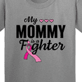 thumbnail image 4 of Inktastic Breast Cancer Awareness My Mommy is a Fighter Youth T-Shirt, 4 of 5