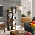 thumbnail image 2 of SONGMICS HOME Bookcase, Tree-Shaped Bookshelf with 8 Storage Shelves, Rounded Corners, 19.7 x 9.8 x 55.1 Inches, Rustic Brown, 2 of 5
