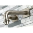thumbnail image 4 of Kingston Brass KS6128BEX Essex Double-Handle Wall Mount Bathroom Faucet, Brushed Nickel, 4 of 8