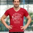 thumbnail image 4 of American Rat Rod V-Neck T-shirt Hot Rod Custom Culture Route 66 1930s Classic Car Vintage Rusty Cars Garage Tee, 4 of 7
