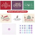 thumbnail image 3 of KUUQA 30Pcs Merry Christmas Greeting Cards with Envelopes and Snow Stickers, 6 Christmas Designs, 3 of 7