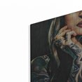 thumbnail image 2 of Luxe Metal Art 'Tattooed Temptress' by Ashley Aldridge Metal Wall Art, 16"x12", 2 of 7